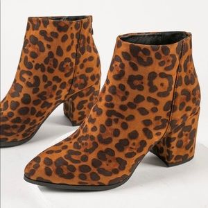 Cheetah booties NEW